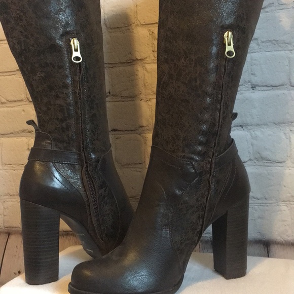 Made in Spain NWOT Beautiful Brown Knee Bo… - Picture 6 of 8